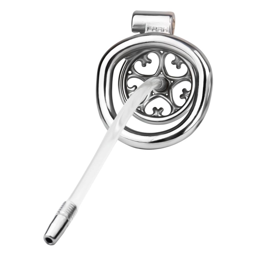Material: 304 Stainless steel
Cage high: 12mm
Cage length: ... FAAK - Metal Chastity Cage 276 w Catheter 45mm photo-3