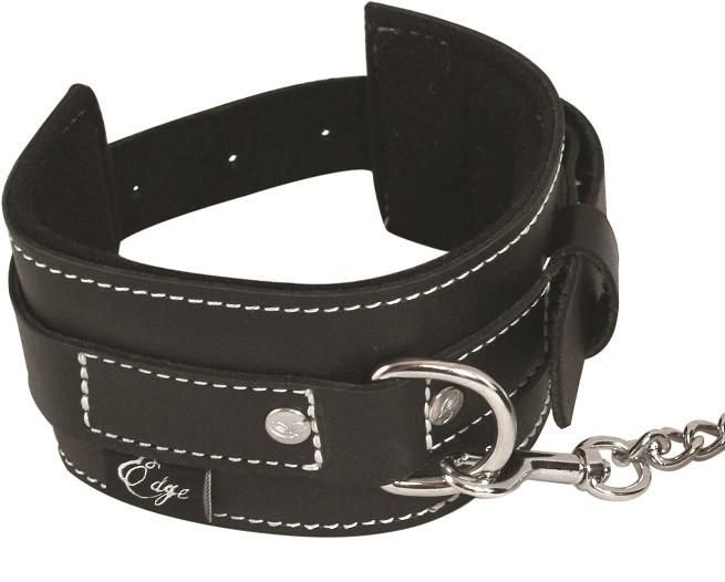 Cowhide leather Adjusts from 11 ½” to 19”
Removable metal te... Sportsheets - Edge Leather Ankle Restraints - Black photo-2