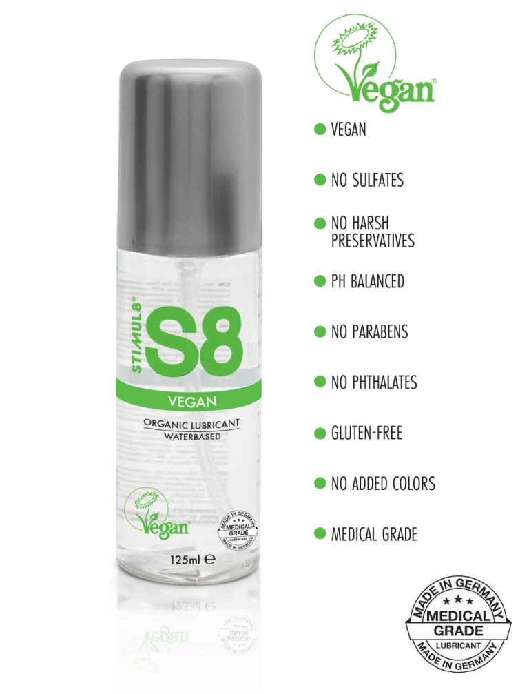 The premium Waterbased Vegan Lubricant by S8 is a perfect ma... S8 - WB Vegan Lube - 125ml photo-2