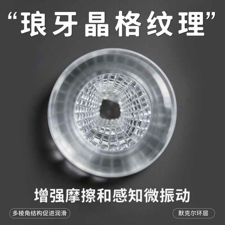 Drywell - 一次性使用飞机杯 琅牙晶格纹理 - 太空灰色 照片-2