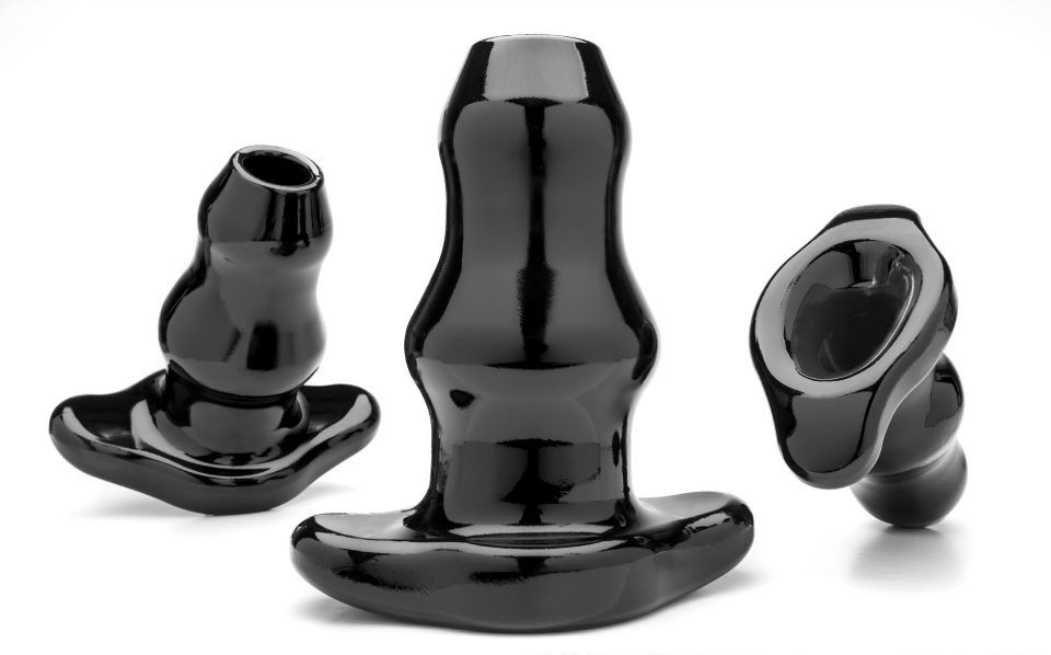 Perfect Fit - Double Tunnel Plug Medium - Black photo-2