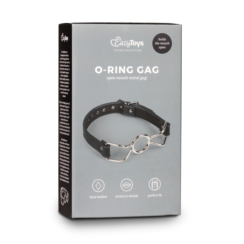 Be the one in control and enjoy the feeling of power by sile... Easytoys - O-Ring Metal Gag - Black photo-4