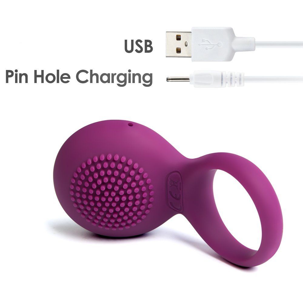 泰勒是一款可USB充電的鎖精振動環,為你開啟一種新型的親密互動生活方式。泰勒不僅有助於延長男人的耐力,增加其持久性;因為... SVAKOM - Tyler 震動陰莖環 - 紫色 照片-12