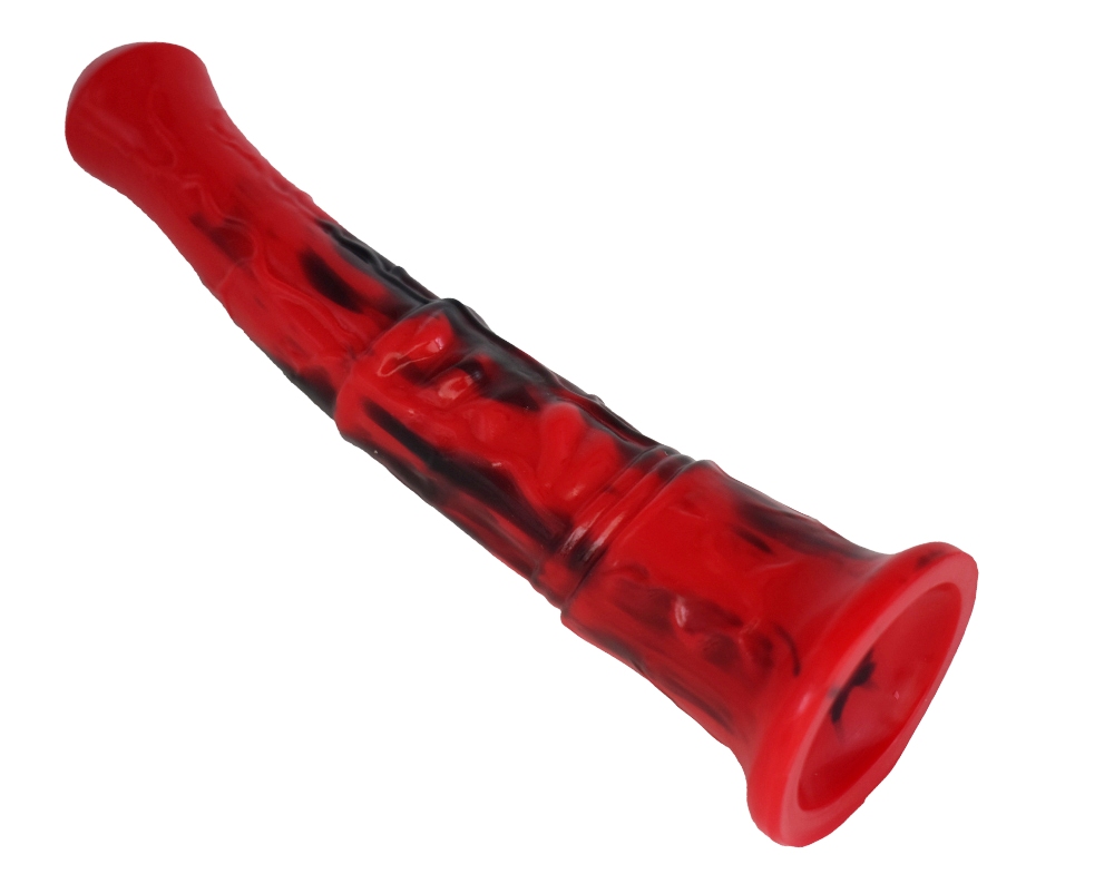 Silicone horse anal dildo, artificial realistic anal plug, s... FAAK - Horse Long Dildo - Red/Black photo-15