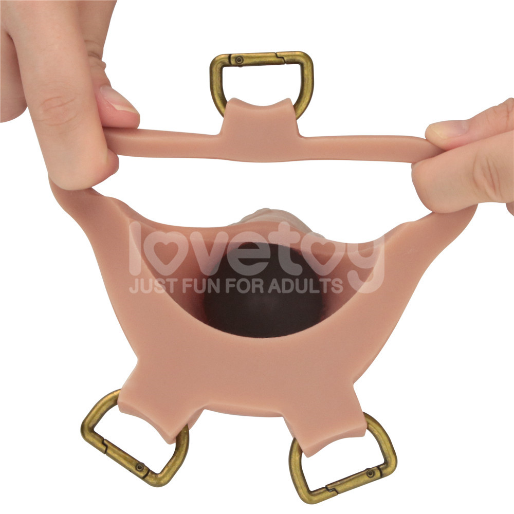 Built to deliver the most lifelike satisfaction, this innova... Lovetoy - 10'' Ingen Enhanced Strap-On Set XS-M - Flesh photo-2