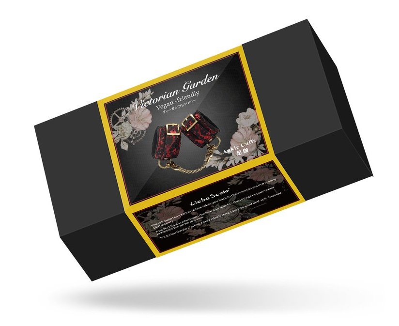 Liebe Seele - Victorian Garden Ankle Cuffs - Red photo-6