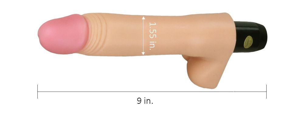You're only limited by your imagination with what you ca... Lovetoy - 9" Real feel Flexi Vibrator - Flesh photo-6