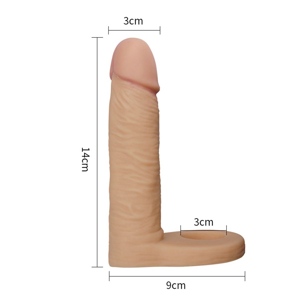 Double her pleasure with this realistic 5.8 inch strap on an... Lovetoy - 5.8" Ultra Soft Double Dildo - Flesh photo-6