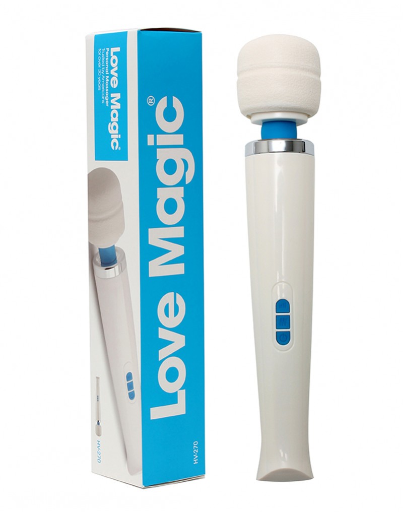 Personal wand massager with 10 speeds and 20 wave pulsations... Love Magic - Wand Massager - White photo-4