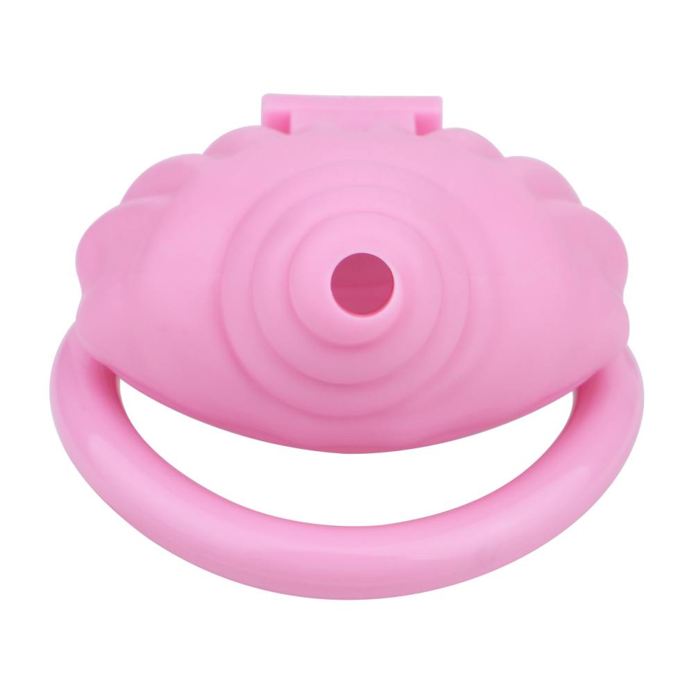 Material: Resin
Cage high: 31mm
Cage length: 47mm &nb... FAAK - Shell Resin Chastity Cage - Pink photo-8