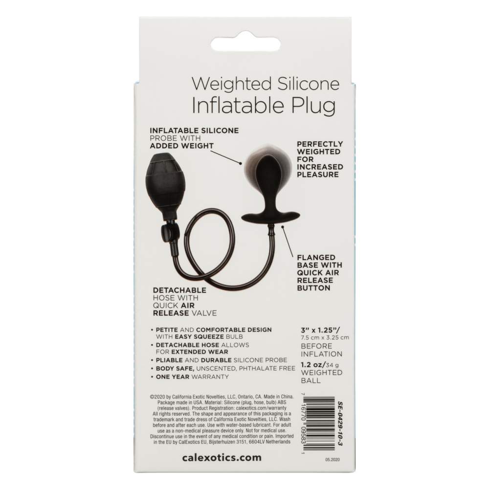 CEN - Weighted Inflatable Plug - Black 照片-12