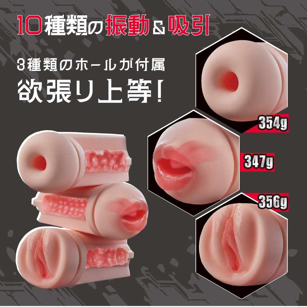 T-Best - 3 Hole Orgy APP Vibro Masturbator photo-3