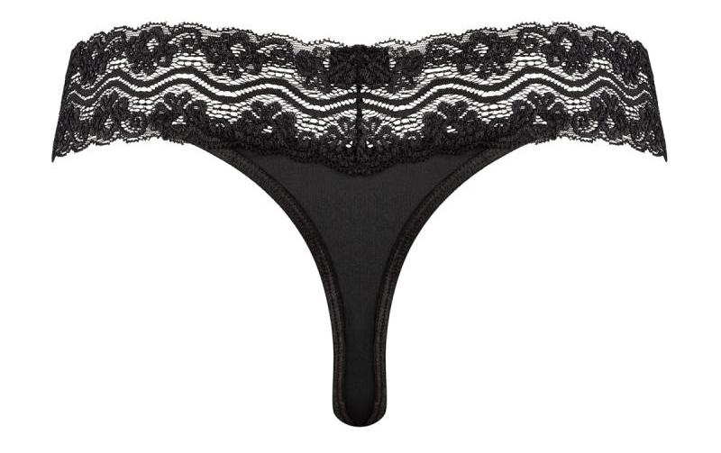 Make your lingerie collection even more complete with this b... Underneath - Jane Thong Set 3 pcs - Black - L/XL photo-3