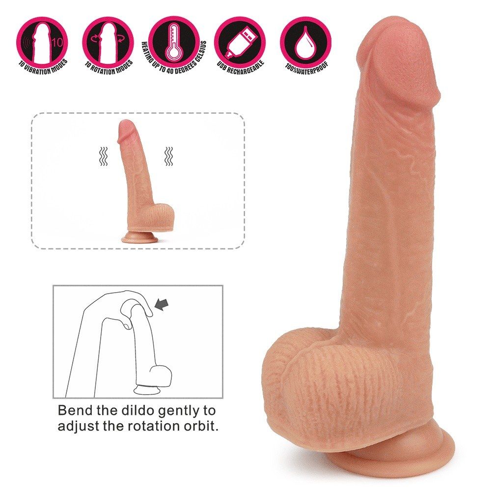 Anthony, from Love Toy Dual-layered Rotating Silicone Natura... Lovetoy - 8.5" Dual Layered Rotating Nature Cock - Flesh photo-6