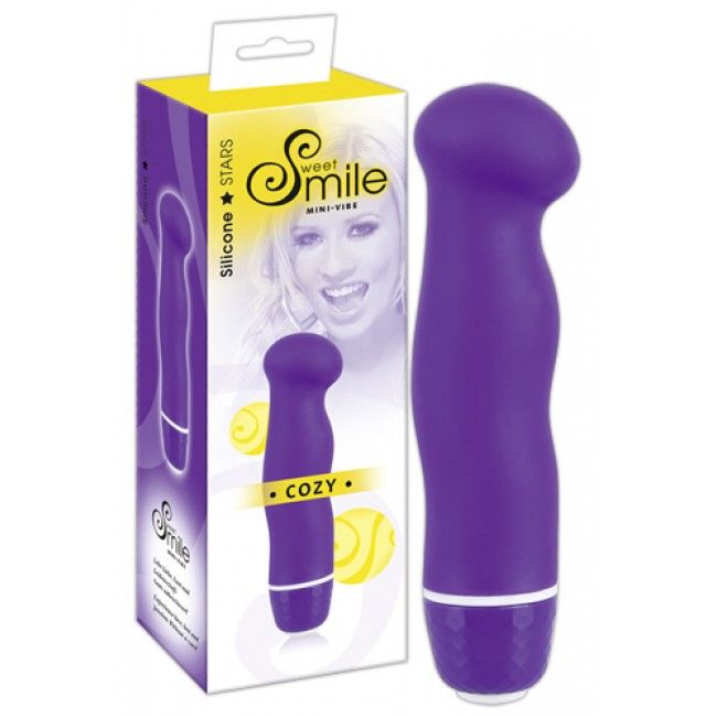 Mini vibe with wavy structure, bent tip and seven levels of ... You2Toys - Smile Mini Cozy Toys photo