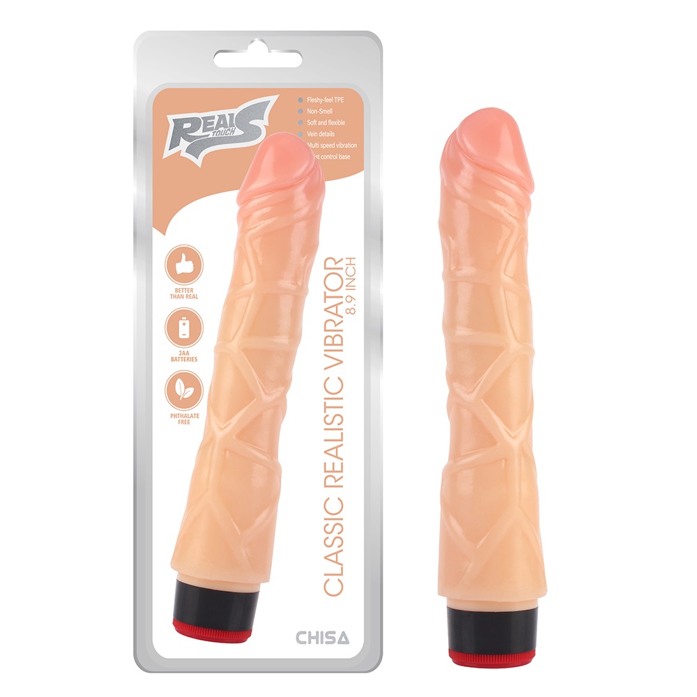 Multi-Speed Vibrations, Waterproof, Phthalates and Latex Fre... Chisa - 8.9" Classic Realistic Vibro Dildo - Flesh photo-6