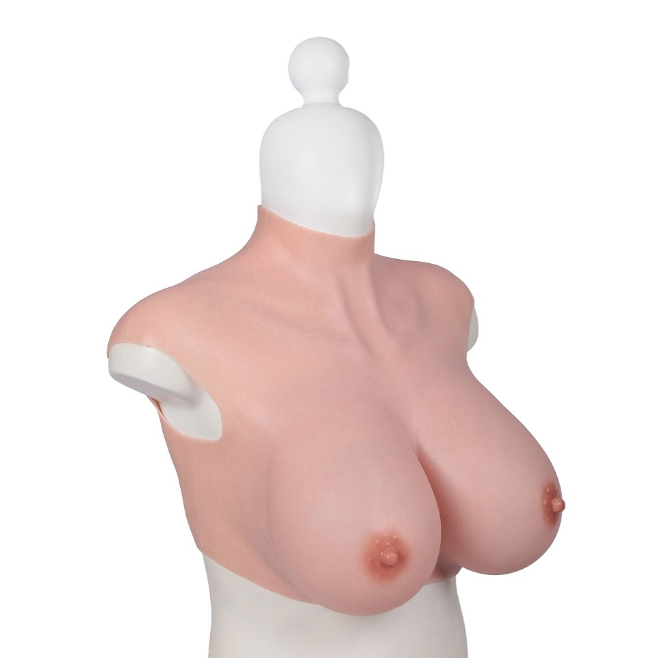 Realistic looking erect nipples & areola. Highly stretchable... XX-Dreamstoys - Ultra Realistic Breast Form XL photo-6
