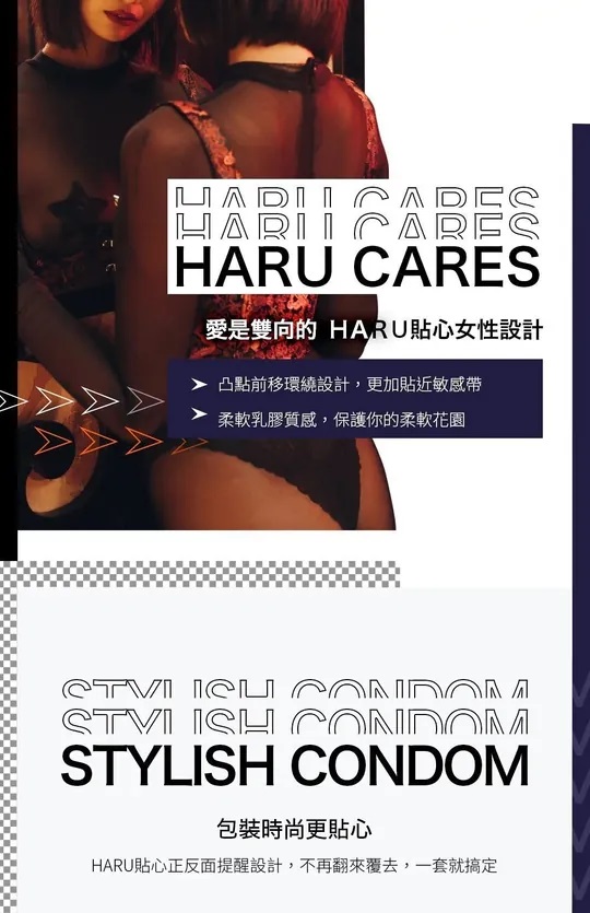 HARU - G-Spot Condoms 4's Pack photo-6