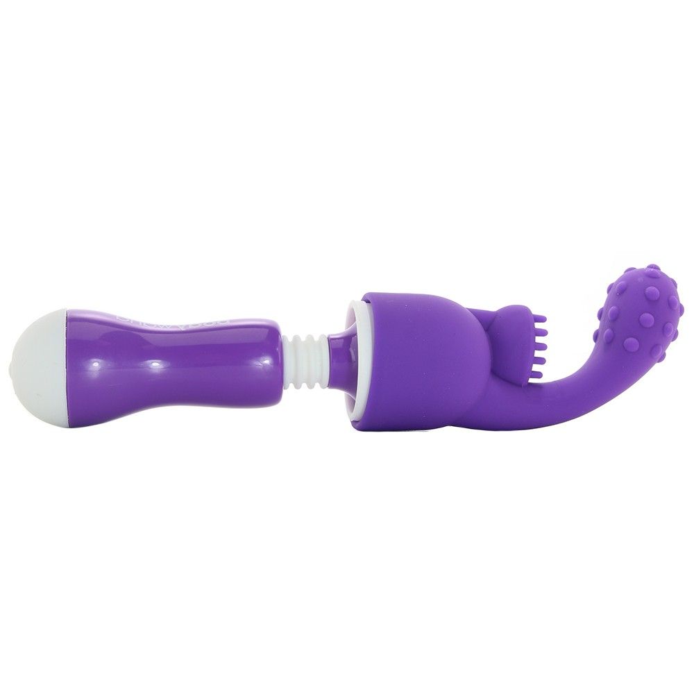 Deceptively powerful: Engineered for strong continuous stimu... Bodywand - Rechargeable Mini Wand w/Attachments - Purple photo-4