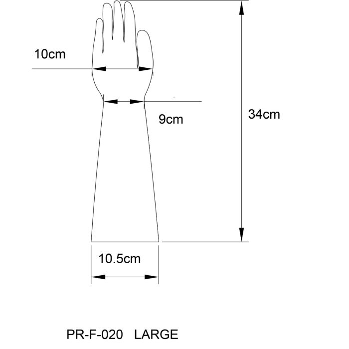 Prowler - Latex Gloves - Black - L 照片-3