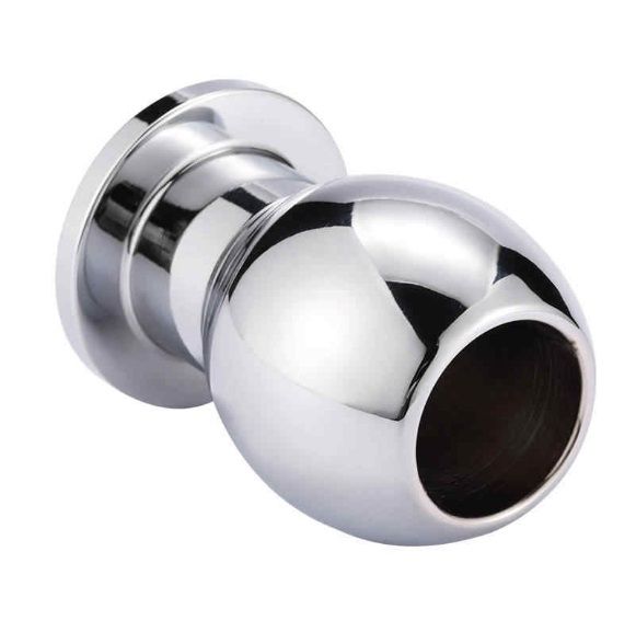 Material: aluminium alloy MT - Hollow Anal Plug 65x45mm - Silver photo-4