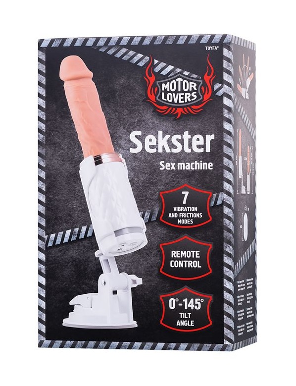The elegant design hides a powerful tool for enjoyment. Deli... Motor Lovers - Sekster Sex Machine - White photo-15