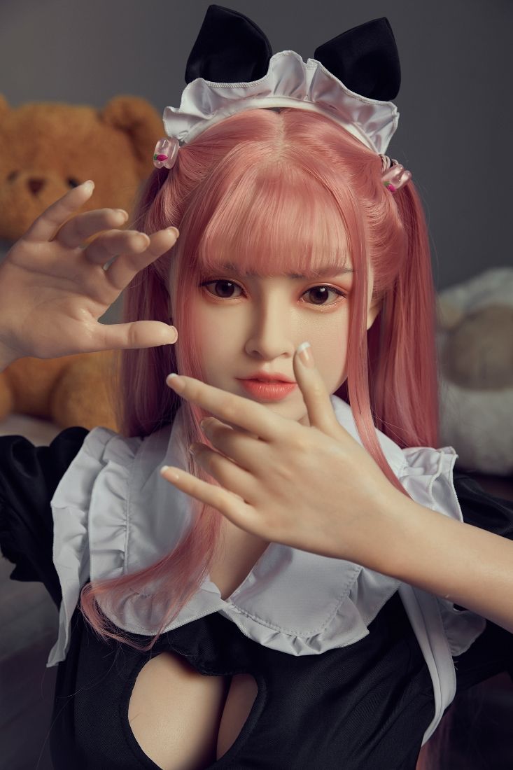 To check the sample of realistic doll visit our showroom.
... Olivia Asian Realistic Sex Doll, Pink Hair, Ultra Soft Silicone 148 cm (4’9 ft) photo-3