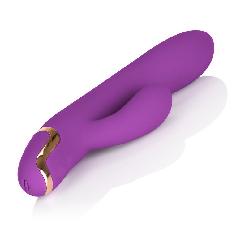 Featuring powerful dual motors and luxurious designer accent... CEN - Entice Marilyn Rabbit Vibrator - Raspberry photo-4