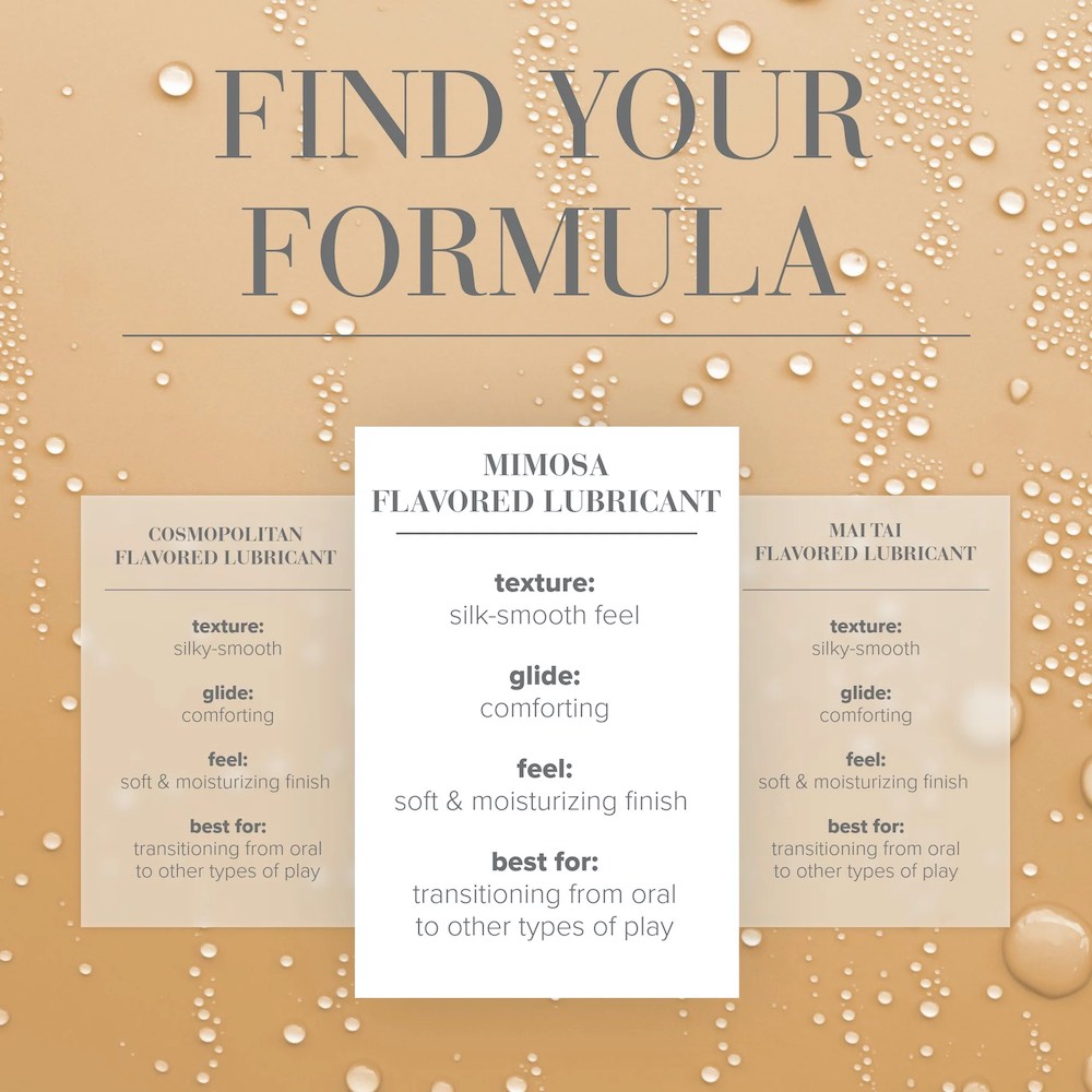 Adult fun meets adult flavors in our popular water-based Coc... JO - Cocktail Mimosa Lubricant - 60ml photo-5