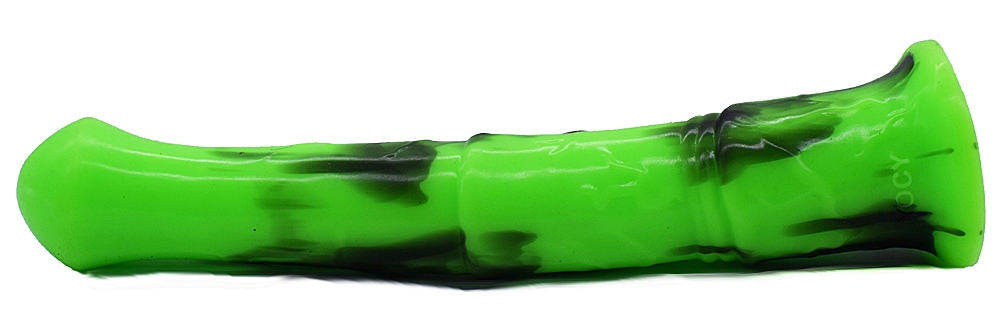 Silicone horse anal dildo, artificial realistic anal plug, s... FAAK - Horse Long Dildo - Green/Black photo-10