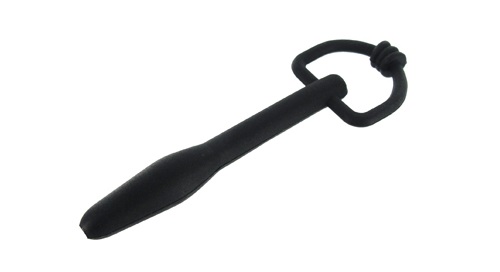 Master Series - D-Ring Penis Plug - Black photo