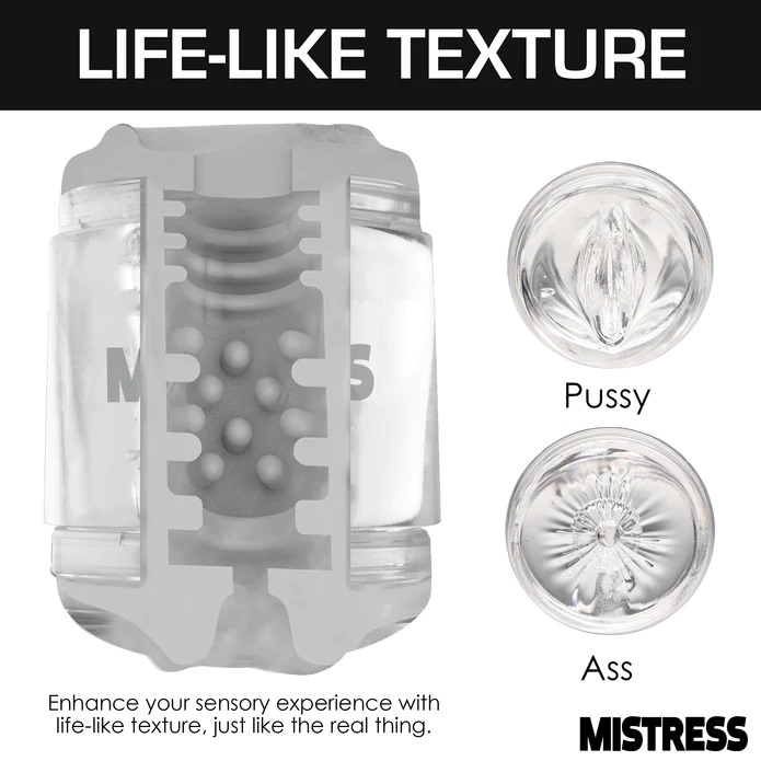 Want something a little different? This Mistress Double Shot... Mistress - Double Shot Pussy And Ass Stroker - Clear photo-7
