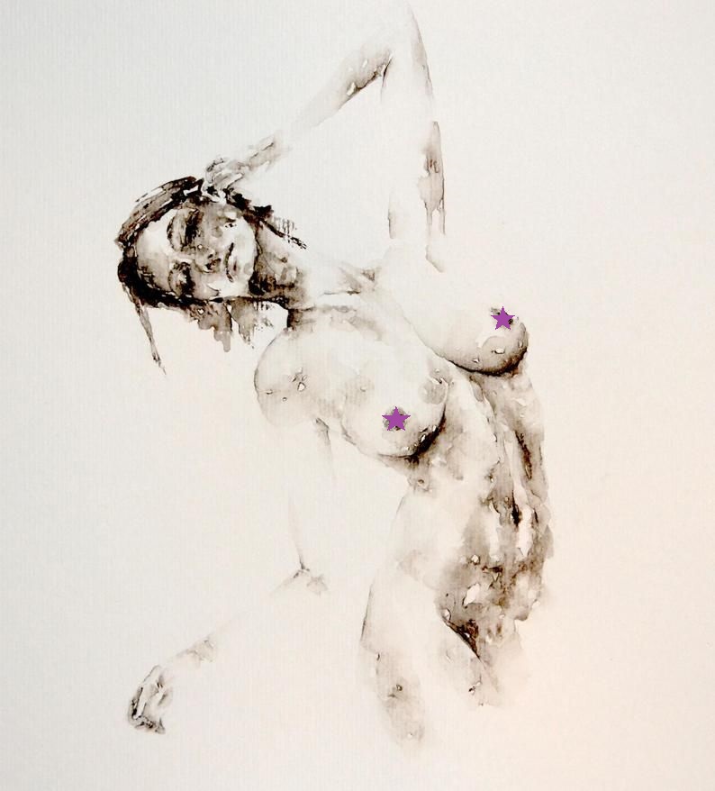 Adults Puzzle, Nu Nude, Erotic Painting, Jigsaw, Gift for Hi... Naked Girl Puzzle photo-2
