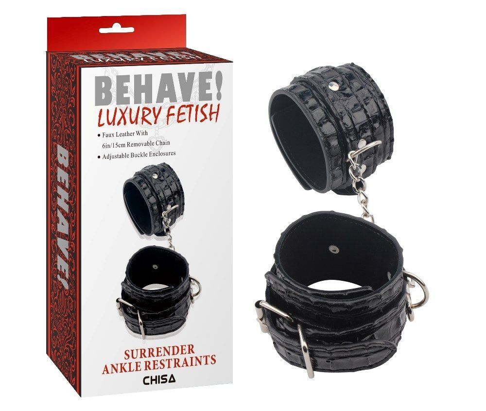 Chisa - Surrender Ankle Restraints - Black photo-3