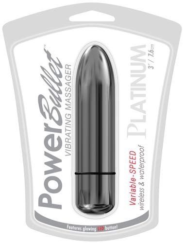 Platinum is synonymous with luxury, and this PowerBullet is ... Power Bullet - Platinum 3'' Bullet - Grey photo-3