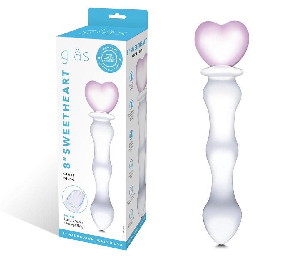 Glas - 8" Sweetheart Glass Dildo photo-7