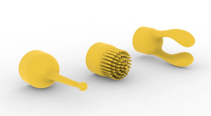 Liebe Seele - Bullet Vibrator w Attachment - Yellow photo-2