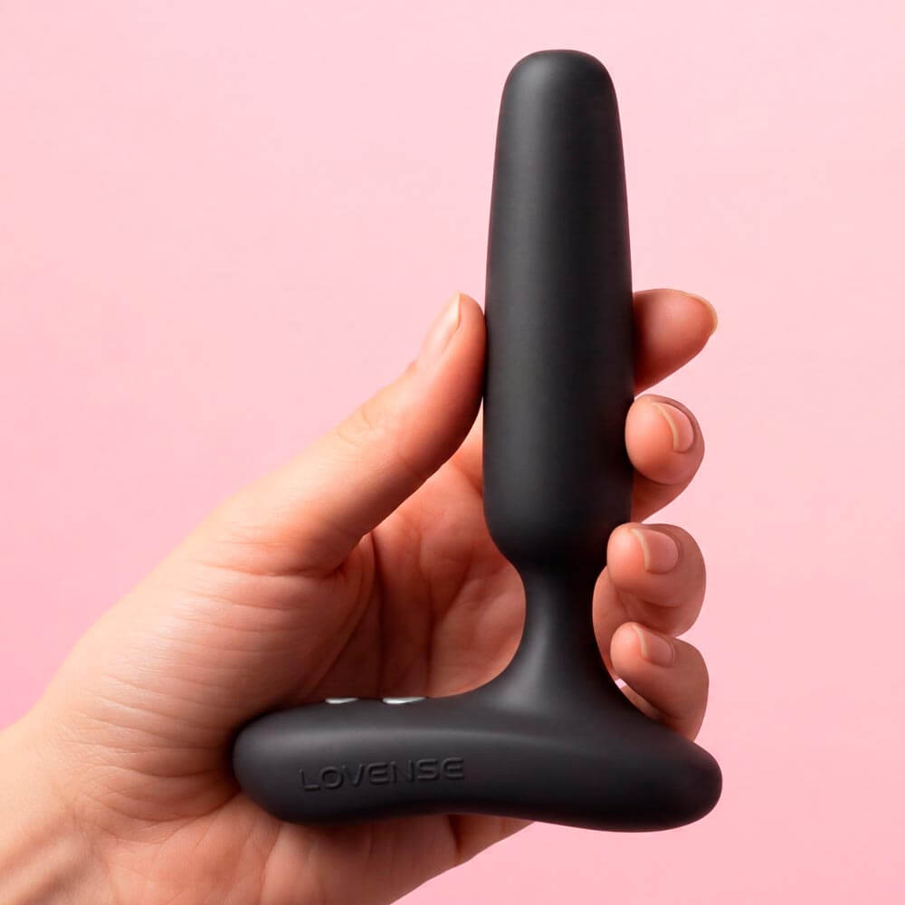 Lovense - Glint APP Vibro Butt Plug - Black photo-15