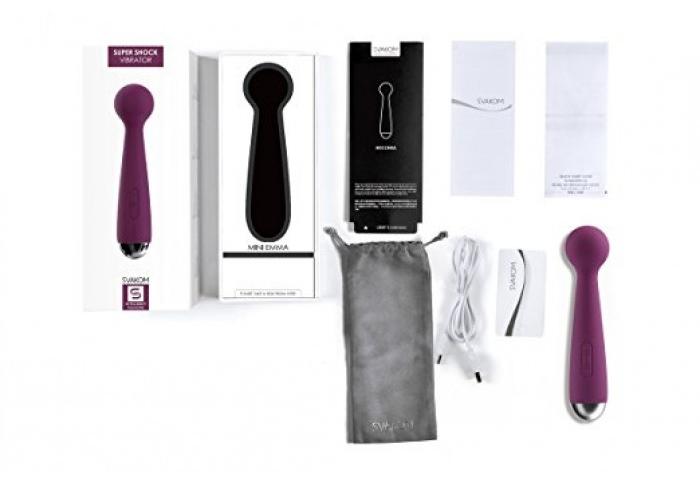 Mini Emma is a powerful smaller version of our popular wand ... SVAKOM - Mini Emma Flexible Vibrator - Violet photo-13