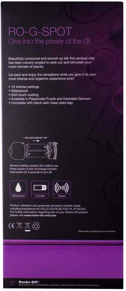 Give in to the power of the G. Beautifully contoured and smo... Rocks-off - G-Spot 10 Speed Vibe - Purple photo-4