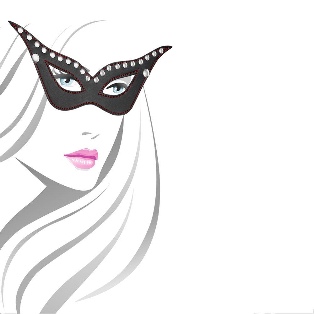This beautifully crafted masks accentuate your features and ... Lovetoy - Bondage Fetish Masquerade Mask - Black photo-8