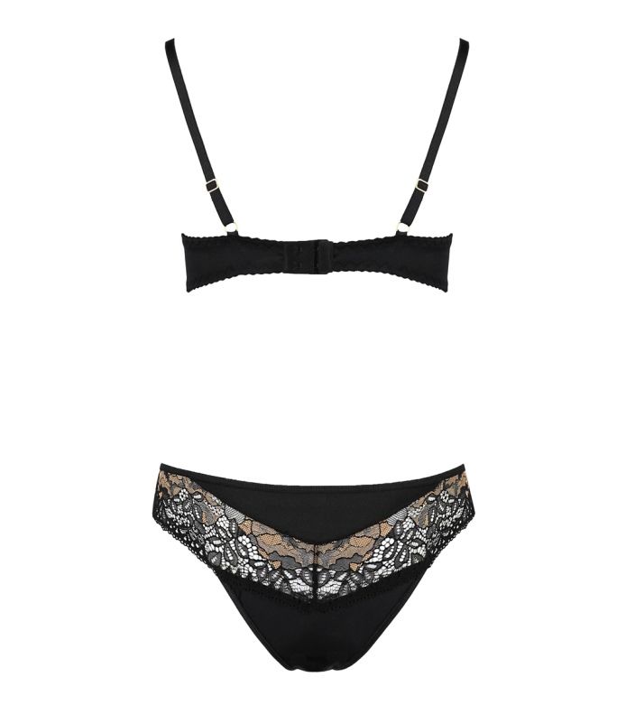 Extremely original two-part model. Its sensual lace in golde... Casmir - Divine Lingerie Set 2 pcs - Black - S/M photo-6