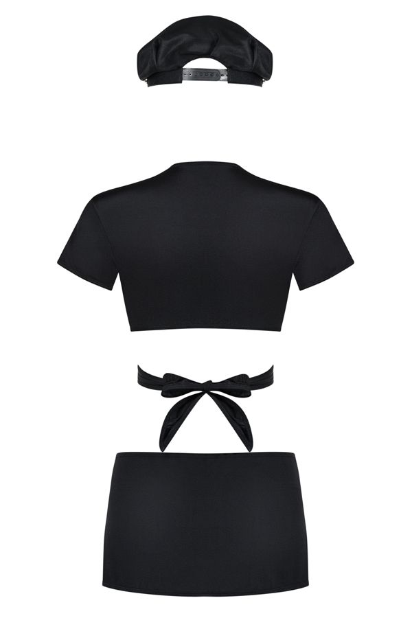 Learn all the rules of the bad and good policewoman game! Ru... Obsessive - Police Uniform - Black - S/M photo-8