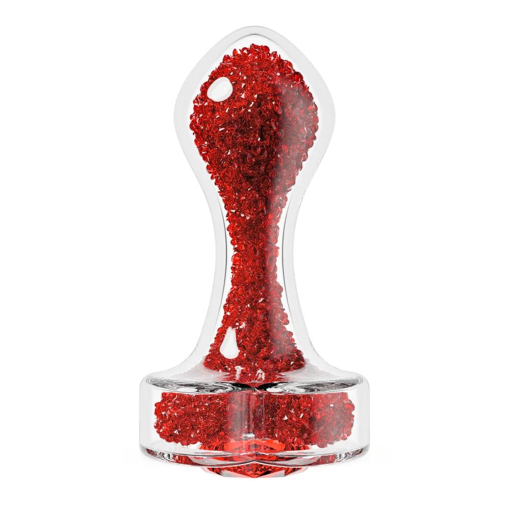 Radiate beauty with Oh My Gem Lustre, a luxurious anal plug ... Oh My Gem - Lustre Butt Plug - Red photo-9