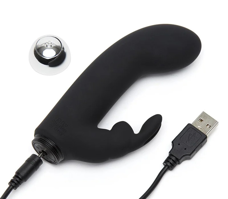 Fifty Shades of Grey - Greedy Girl Mini Rabbit Vibrator - Black photo-5
