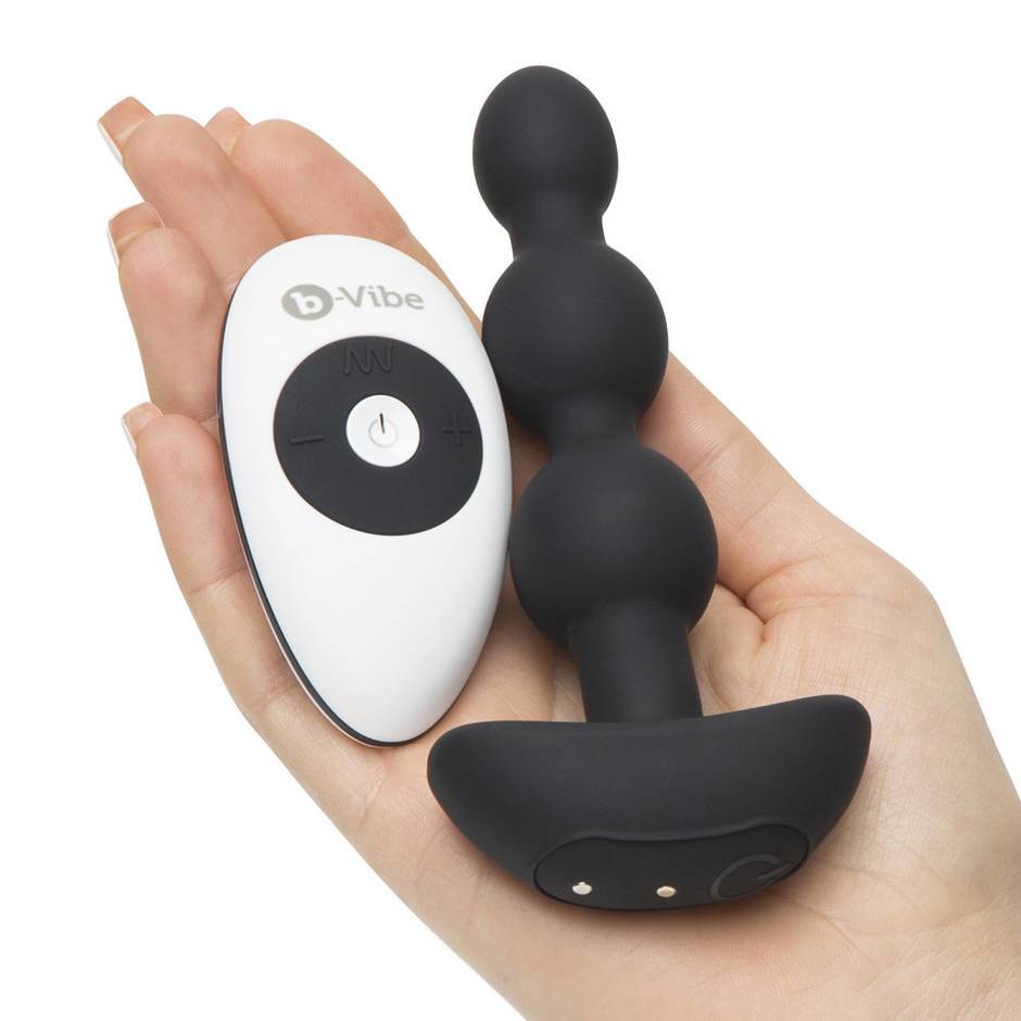 B-Vibe - Triplet Anal Beads - Black photo-10