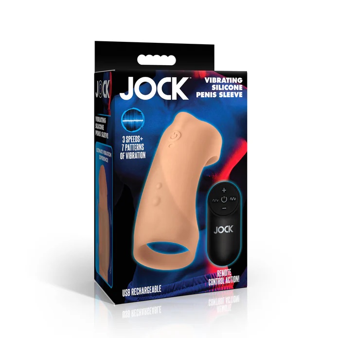 Ensure new levels of ecstasy with our wearable vibrating pen... Jock - Vibro Penis Sleeve - Medium photo-6