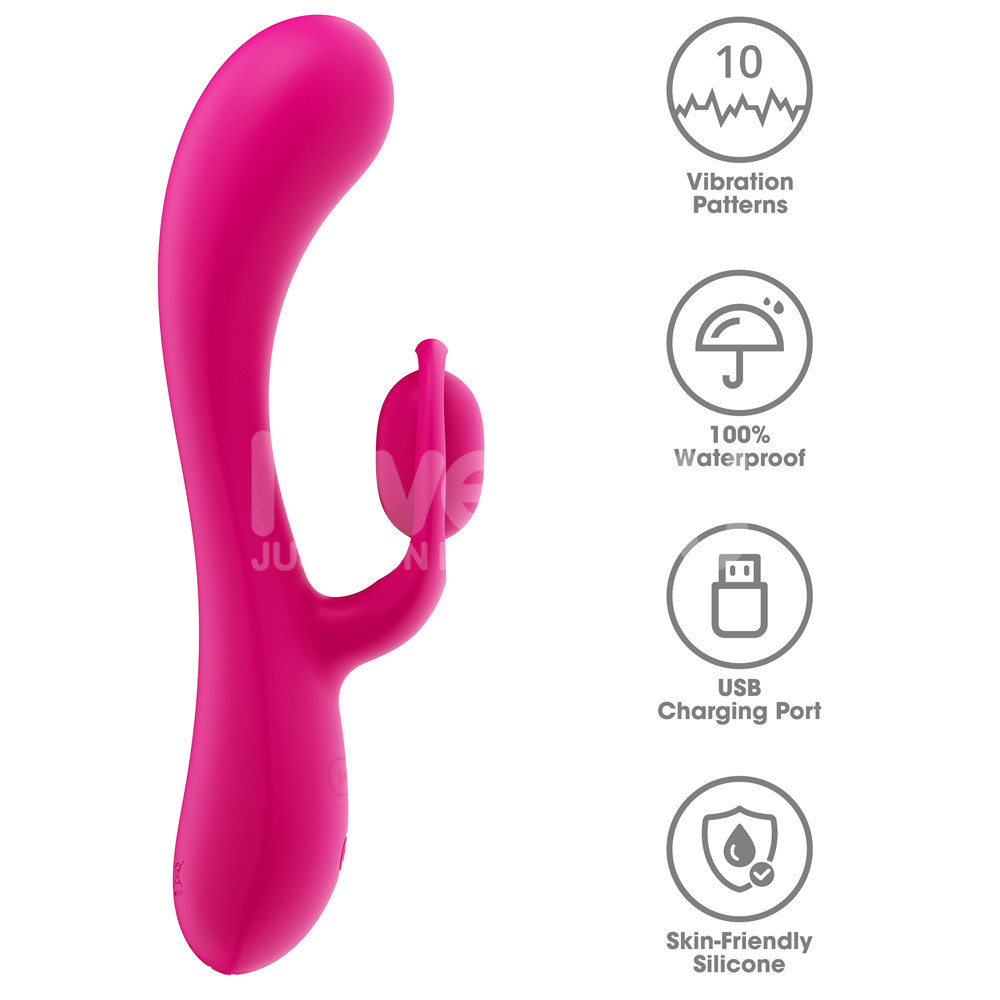 Experience ultimate pleasure with this luxury rechargeable s... Lovetoy - Orbit Rabbit Vibrator - Pink photo-14