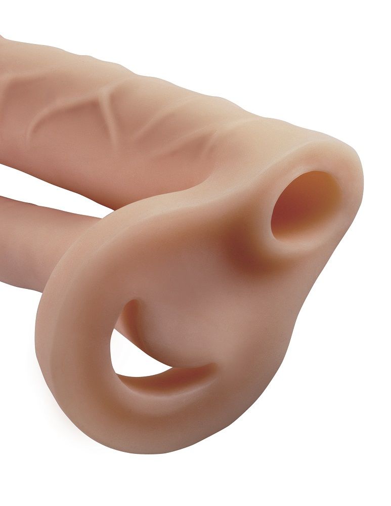 Turn your penis into an instant pleasure machine with the in... Pipedream - FX Double Trouble Extension - Flesh photo-2