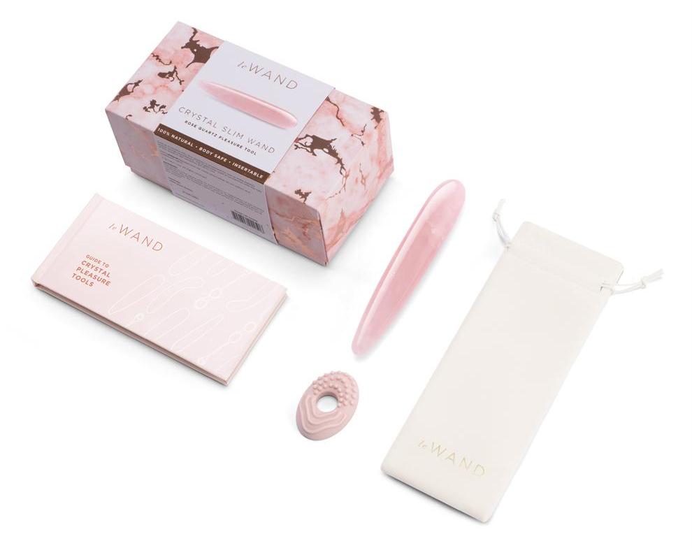 Le Wand - 细长水晶按摩棒 - 蔷薇石英 照片-6